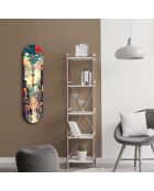 Peinture décorative sur verre trempé  20 x 80 cm