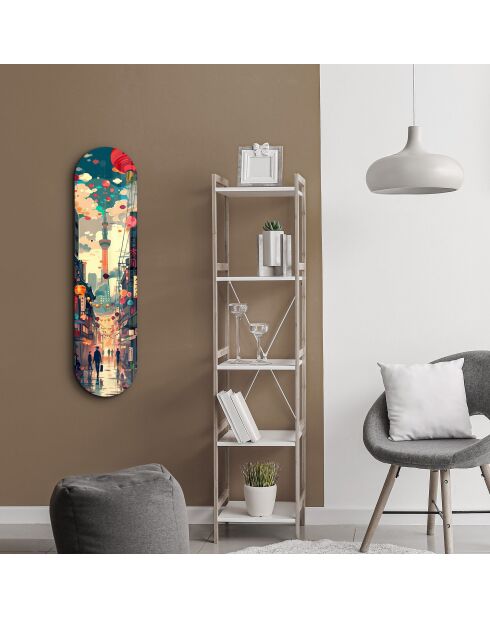 Peinture décorative sur verre trempé  20 x 80 cm