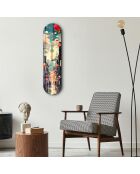 Peinture décorative sur verre trempé  20 x 80 cm