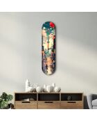 Peinture décorative sur verre trempé  20 x 80 cm