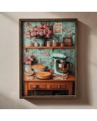 Tableau décoratif encadré en MDF 35 x 47 x 2 cm