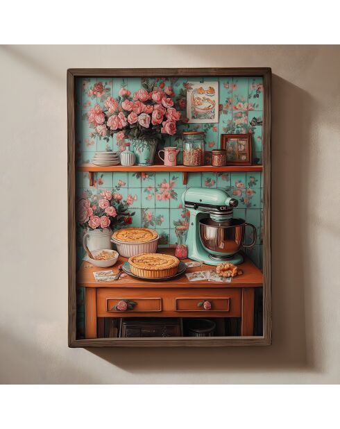 Tableau décoratif encadré en MDF 35 x 47 x 2 cm