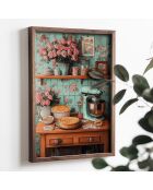 Tableau décoratif encadré en MDF 35 x 47 x 2 cm