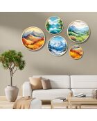 Tableau décoratif encadré en MDF (5 pièces)