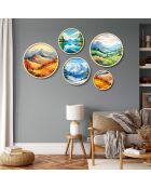 Tableau décoratif encadré en MDF (5 pièces)