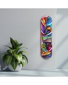 Peinture décorative sur verre trempé  20 x 80 cm