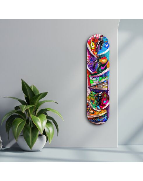 Peinture décorative sur verre trempé  20 x 80 cm