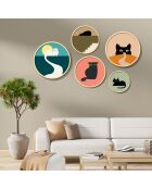 Tableau décoratif encadré en MDF (5 pièces)