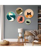 Tableau décoratif encadré en MDF (5 pièces)