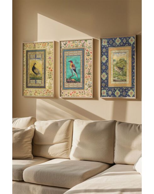 Tableau décoratif encadré (3 pièces) 50 x 70 cm