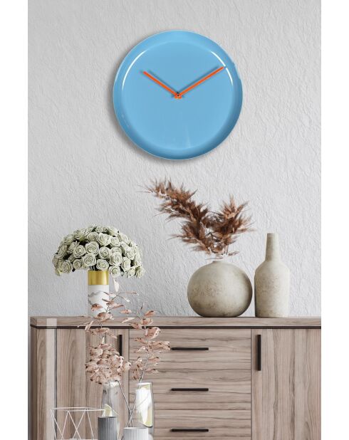 Horloge murale décorative en métal  30 x 30 cm