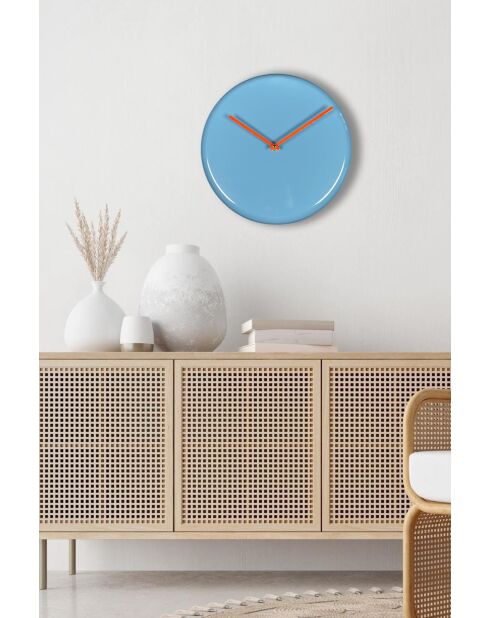 Horloge murale décorative en métal  30 x 30 cm