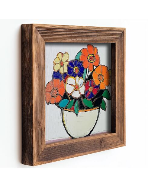 Tableau décoratif encadré en MDF (3 pièces) 16 x 16 x 2 cm