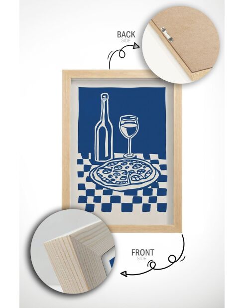 Tableau encadré décoratif 33 x 48 cm