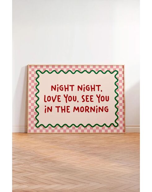 Tableau encadré décoratif 33 x 48 cm