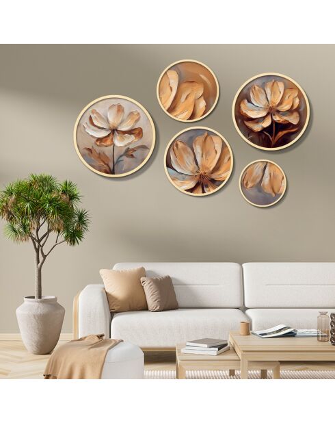 Tableau décoratif encadré en MDF (5 pièces)