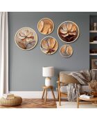 Tableau décoratif encadré en MDF (5 pièces)