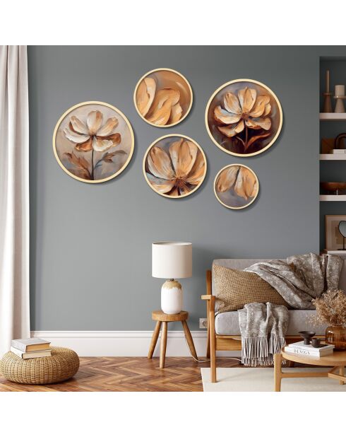 Tableau décoratif encadré en MDF (5 pièces)