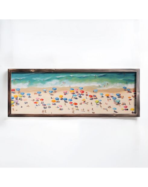 Tableau décoratif encadré en MDF 40 x 120 x 3,5 cm