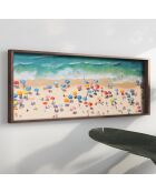 Tableau décoratif encadré en MDF 40 x 120 x 3,5 cm