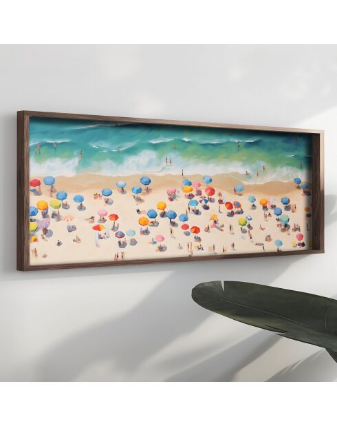 Tableau décoratif encadré en MDF 40 x 120 x 3,5 cm