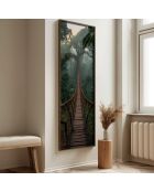 Tableau décoratif encadré en MDF 40 x 120 x 3,5 cm