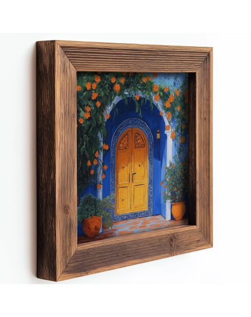 Tableau décoratif encadré en MDF (3 pièces) 16 x 16 x 2 cm