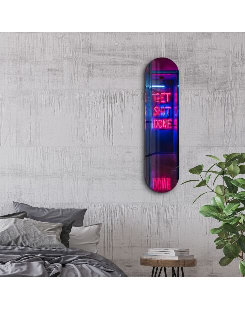 Peinture décorative sur verre trempé  20 x 80 cm