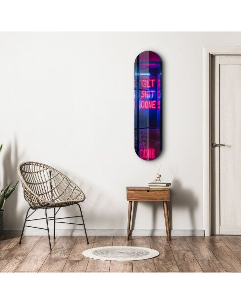 Peinture décorative sur verre trempé  20 x 80 cm