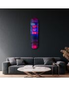 Peinture décorative sur verre trempé  20 x 80 cm