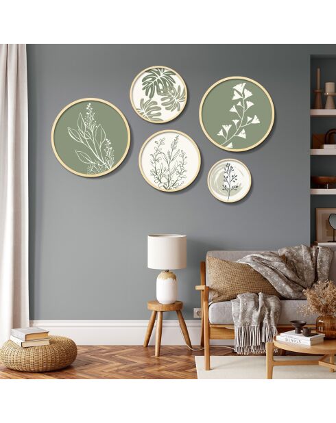 Tableau décoratif encadré en MDF (5 pièces)