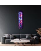 Peinture décorative sur verre trempé  20 x 80 cm