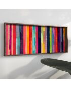 Tableau décoratif encadré en MDF 40 x 120 x 3,5 cm