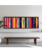 Tableau décoratif encadré en MDF 40 x 120 x 3,5 cm