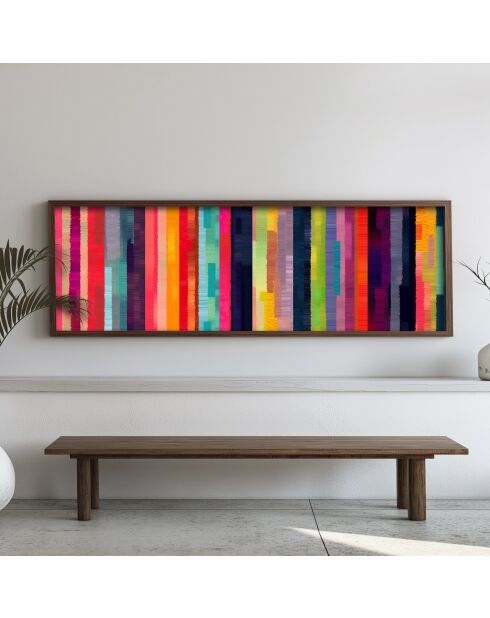 Tableau décoratif encadré en MDF 40 x 120 x 3,5 cm