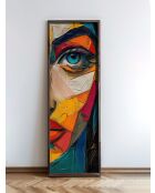 Tableau décoratif encadré en MDF 40 x 120 x 3,5 cm