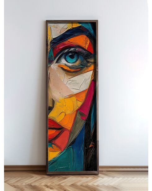 Tableau décoratif encadré en MDF 40 x 120 x 3,5 cm