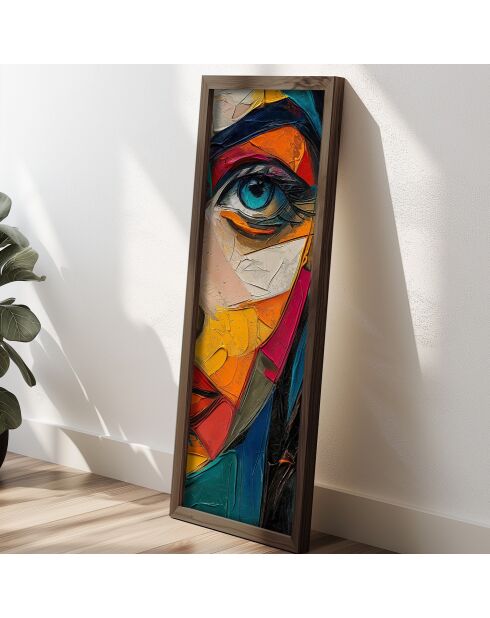 Tableau décoratif encadré en MDF 40 x 120 x 3,5 cm