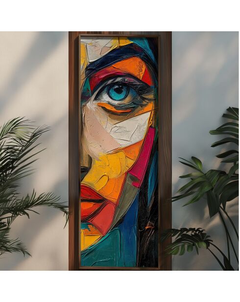 Tableau décoratif encadré en MDF 40 x 120 x 3,5 cm