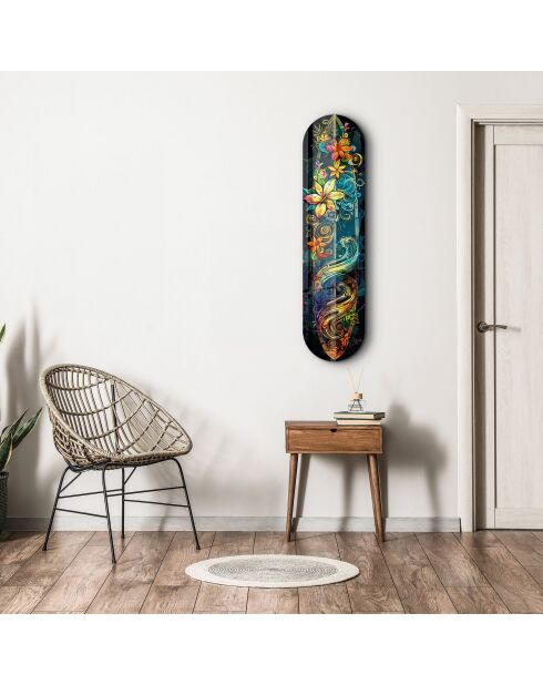 Peinture décorative sur verre trempé  20 x 80 cm