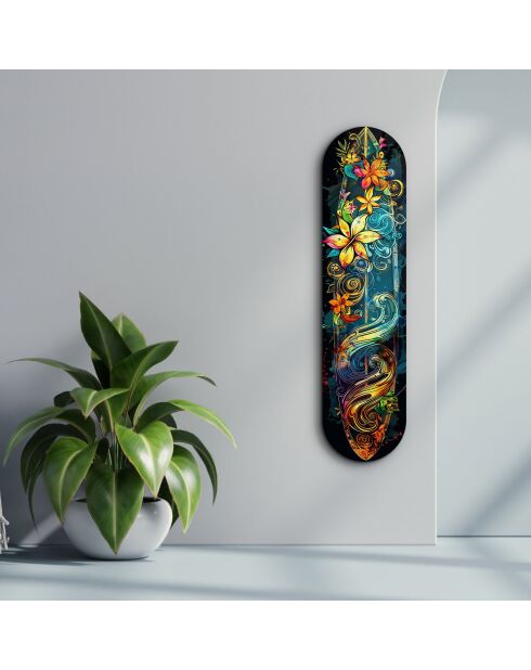 Peinture décorative sur verre trempé  20 x 80 cm