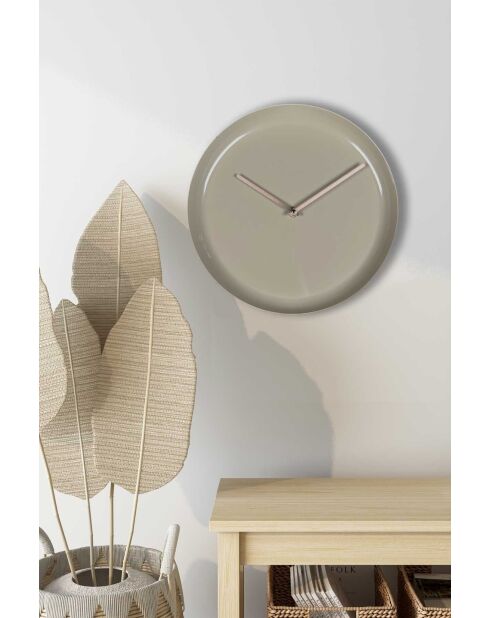 Horloge murale décorative en métal  30 x 30 cm