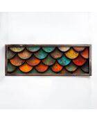 Tableau décoratif encadré en MDF 40 x 120 x 3,5 cm