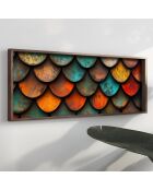 Tableau décoratif encadré en MDF 40 x 120 x 3,5 cm