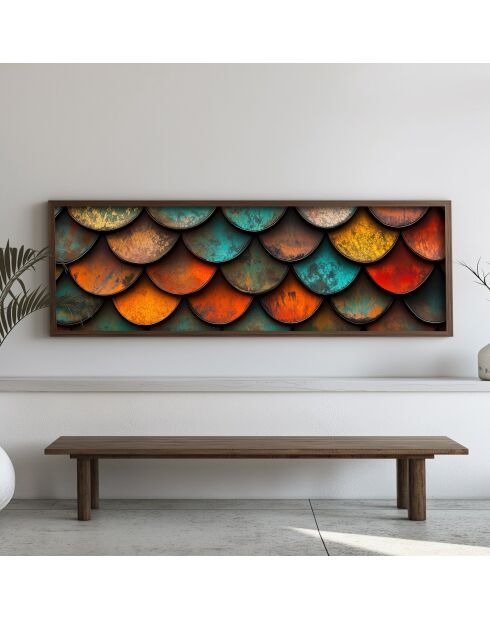 Tableau décoratif encadré en MDF 40 x 120 x 3,5 cm