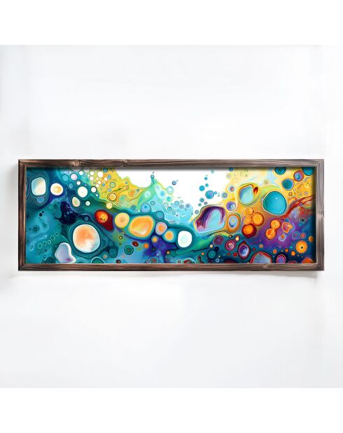 Tableau décoratif encadré en MDF 40 x 120 x 3,5 cm