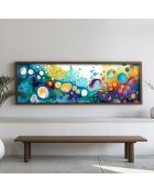 Tableau décoratif encadré en MDF 40 x 120 x 3,5 cm