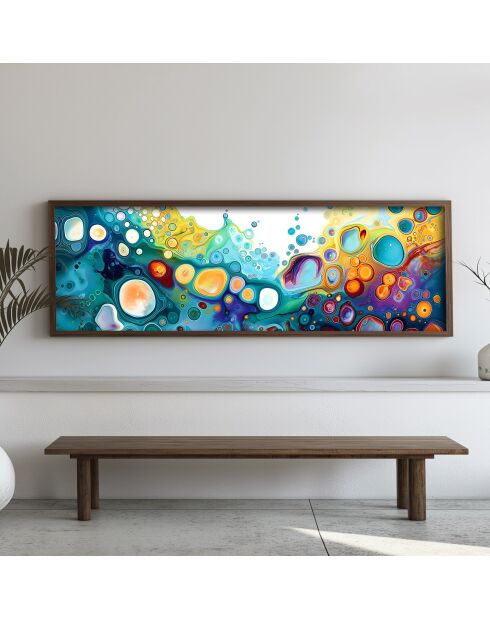 Tableau décoratif encadré en MDF 40 x 120 x 3,5 cm