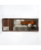 Tableau décoratif encadré en MDF 40 x 120 x 3,5 cm