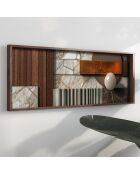 Tableau décoratif encadré en MDF 40 x 120 x 3,5 cm